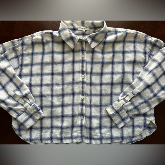 MADEWELL Plaid Button-Up Shirt SIZE L - Picture 8 of 11